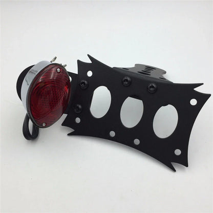 License Bracket Tail Light for Harley Touring Bobber Chopper (CD Oval)
