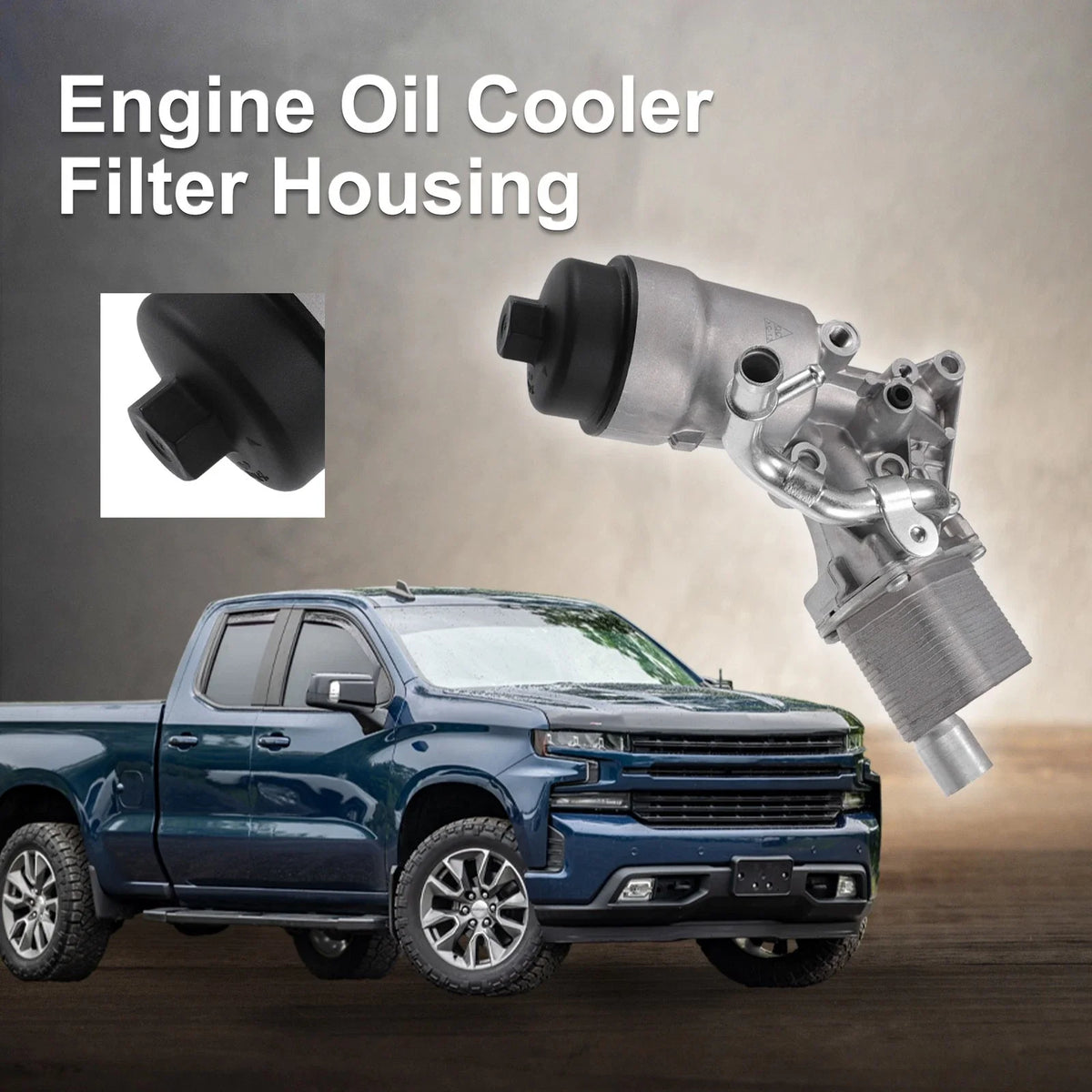 Engine Oil Cooler Filter Housing with Seals for Chevrolet Cruze (2011–2019)