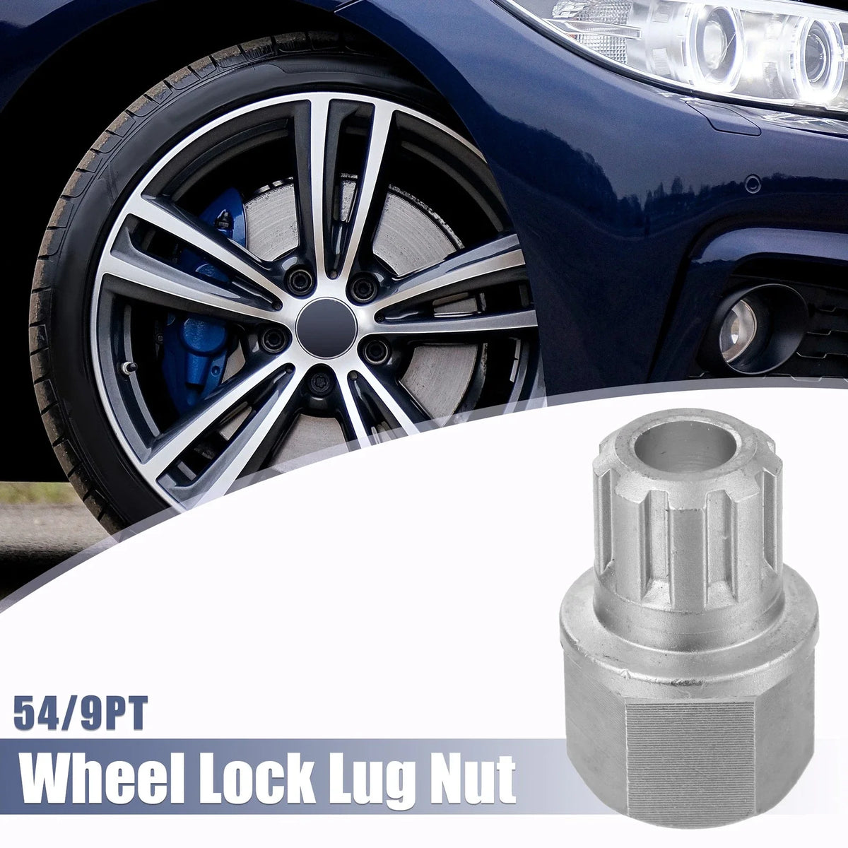 54/9PT Anti Theft Wheel Lock Key for VW Audi 