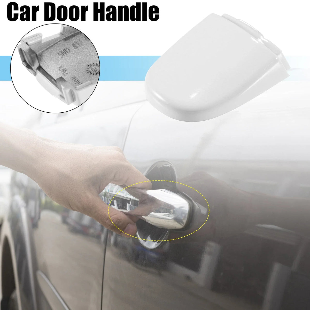 Front Left Door Handle Lock Cover Cap for Volkswagen Beetle (2012–2019)