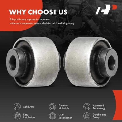 Front Lower Rearward Control Arm Bushings (2X) for Nissan Juke 2011-2016