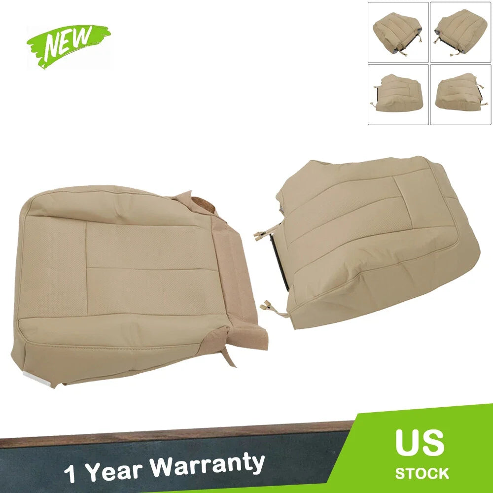 Leather Seat Cover Set for Ford Expedition (2007–2014) Camel Tan