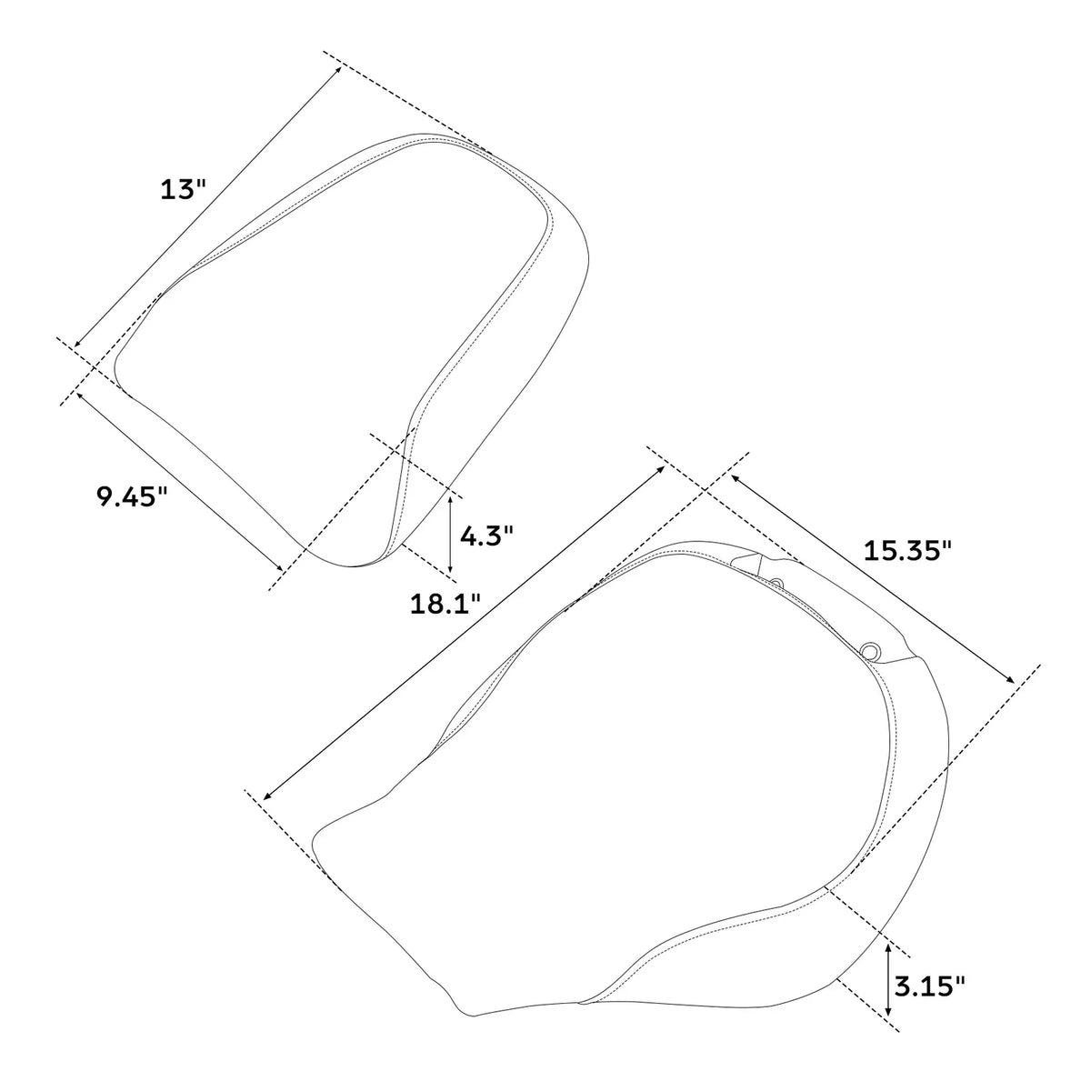 Driver & Passenger Seat for Harley Fat Boy FLFB FLFBS (2018–Present)