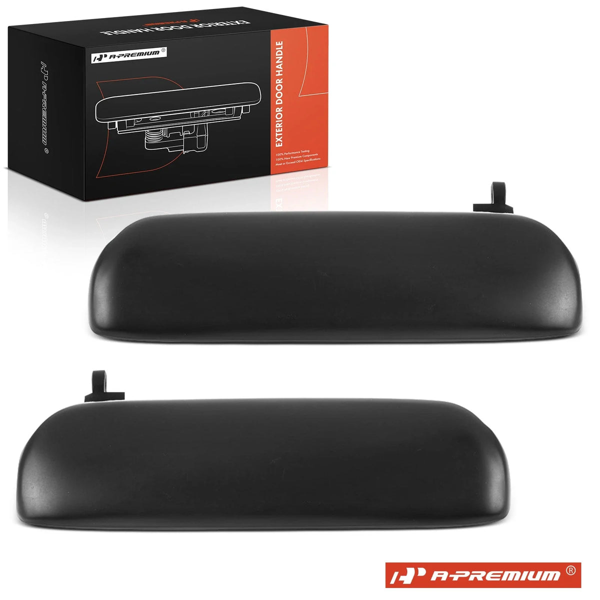 2X Front Black Exterior Door Handle for Ford Mustang (1994–1998)