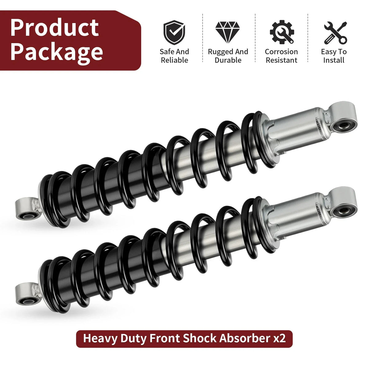 Front Shock Absorbers Set of 2 for Rubicon 500 TRX500FGA 2004-2008