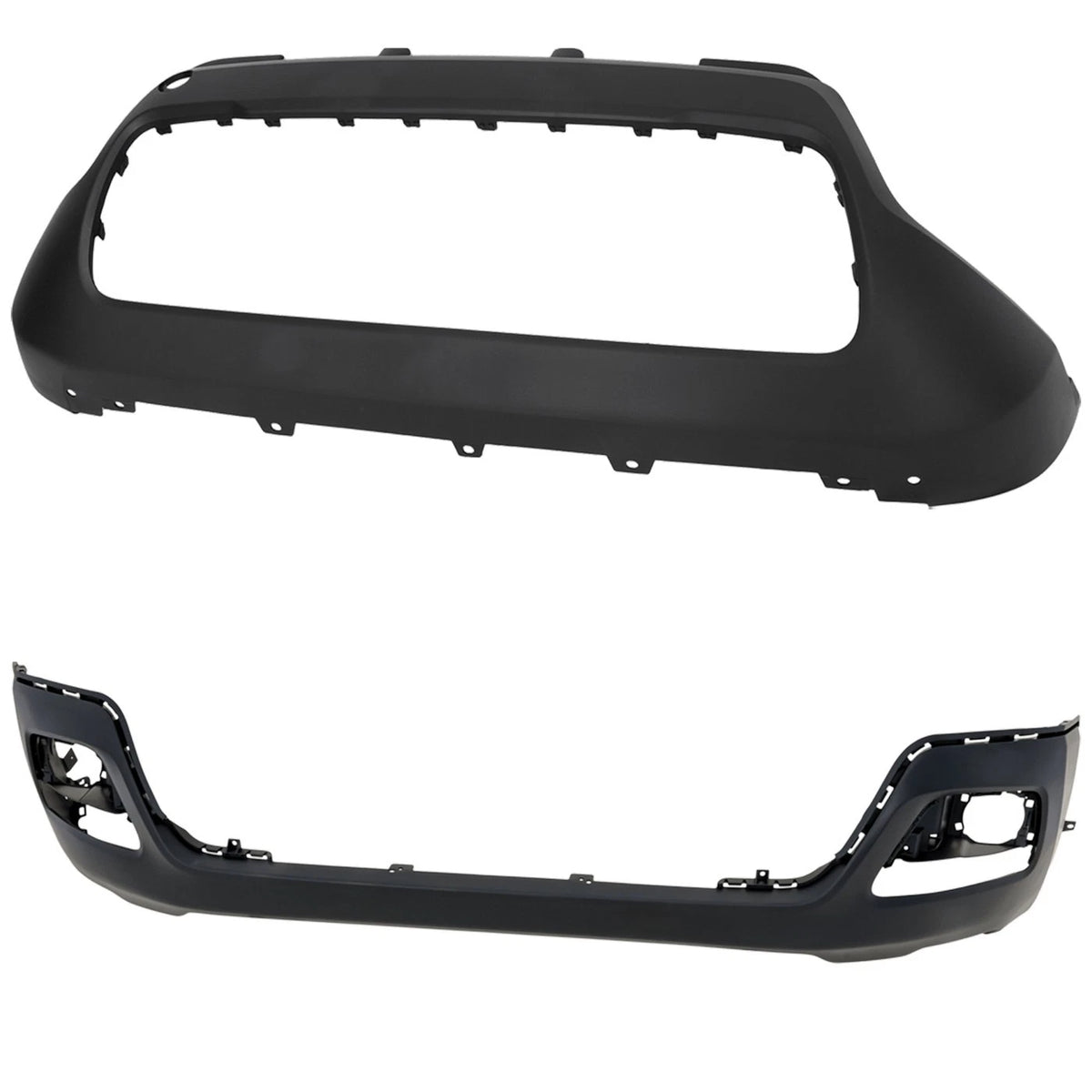 Bumper Covers Set of 2 Front Upper for Jeep Compass (2017–2021)