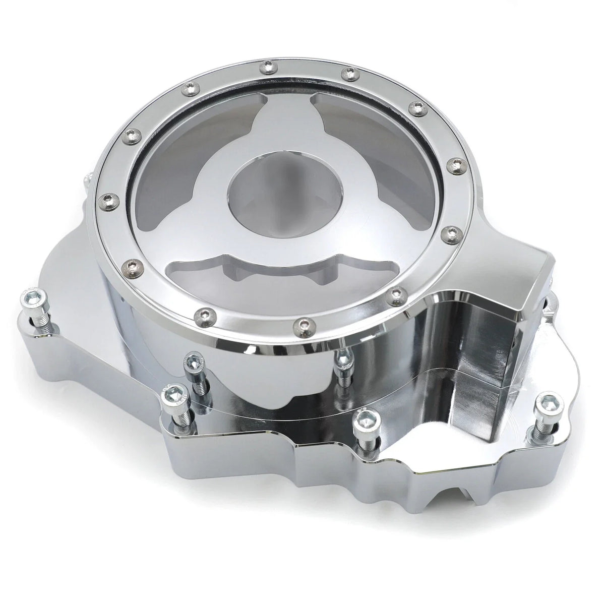 CNC Chrome Left Engine Stator Cover for Honda CBR600/F4/F4i (1986–Present)
