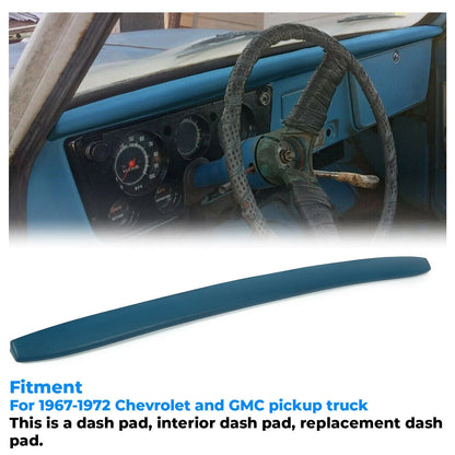 Dash Pad Cover - Bright Blue for 1967-1972 Chevy GMC C10