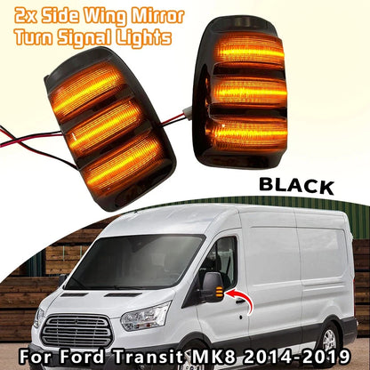 Smoke Side Mirror Signal Light for 2015-2023 Ford Transit-350