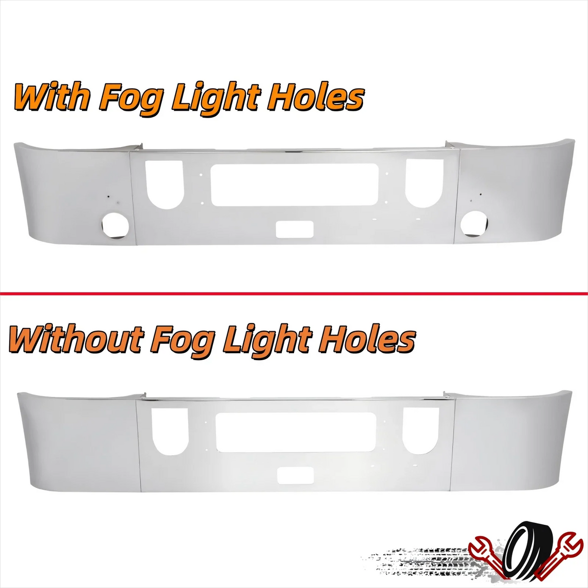 Chrome Front Bumper for Mack CHU Pinnacle (2008–2025)