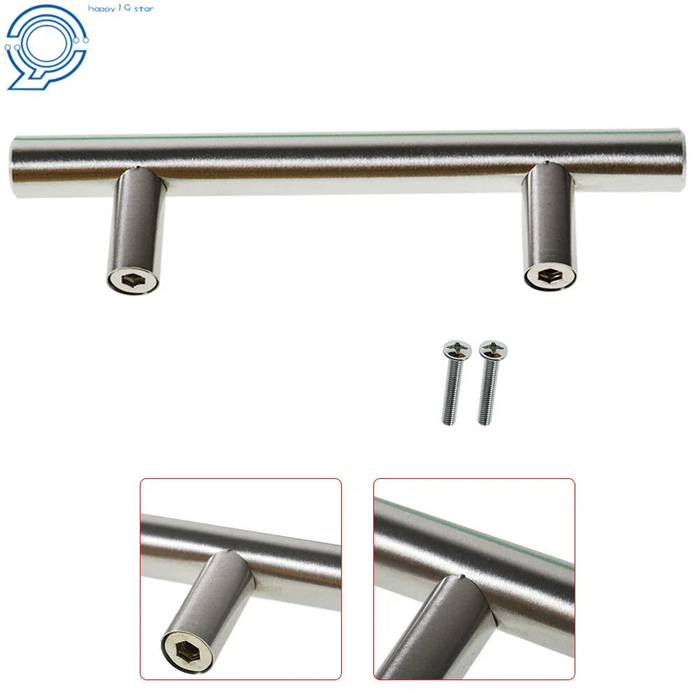 30 Kitchen Cabinet T Bar Handles in Brushed Nickel Finish