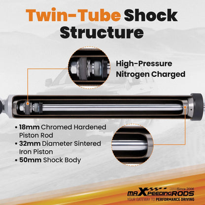 Front + Rear Shock Absorber for Navara D22 4x4 Ute 1997–2016
