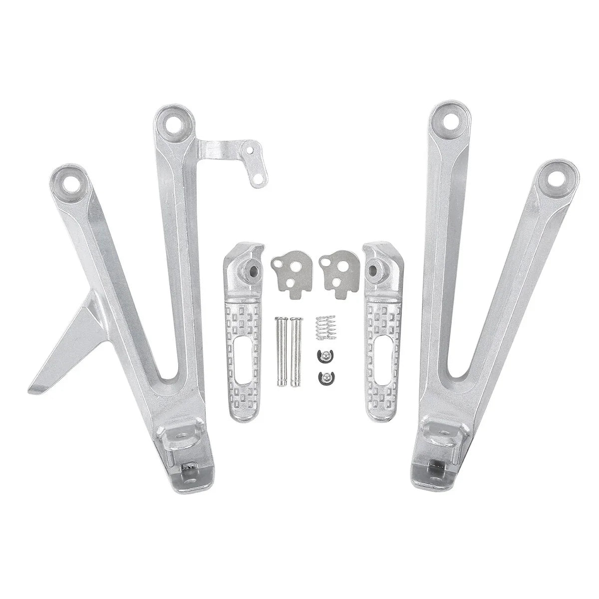 Set of 2 Passenger Footrests Footpegs Bracket for Honda CBR1000RR (2004–2007)
