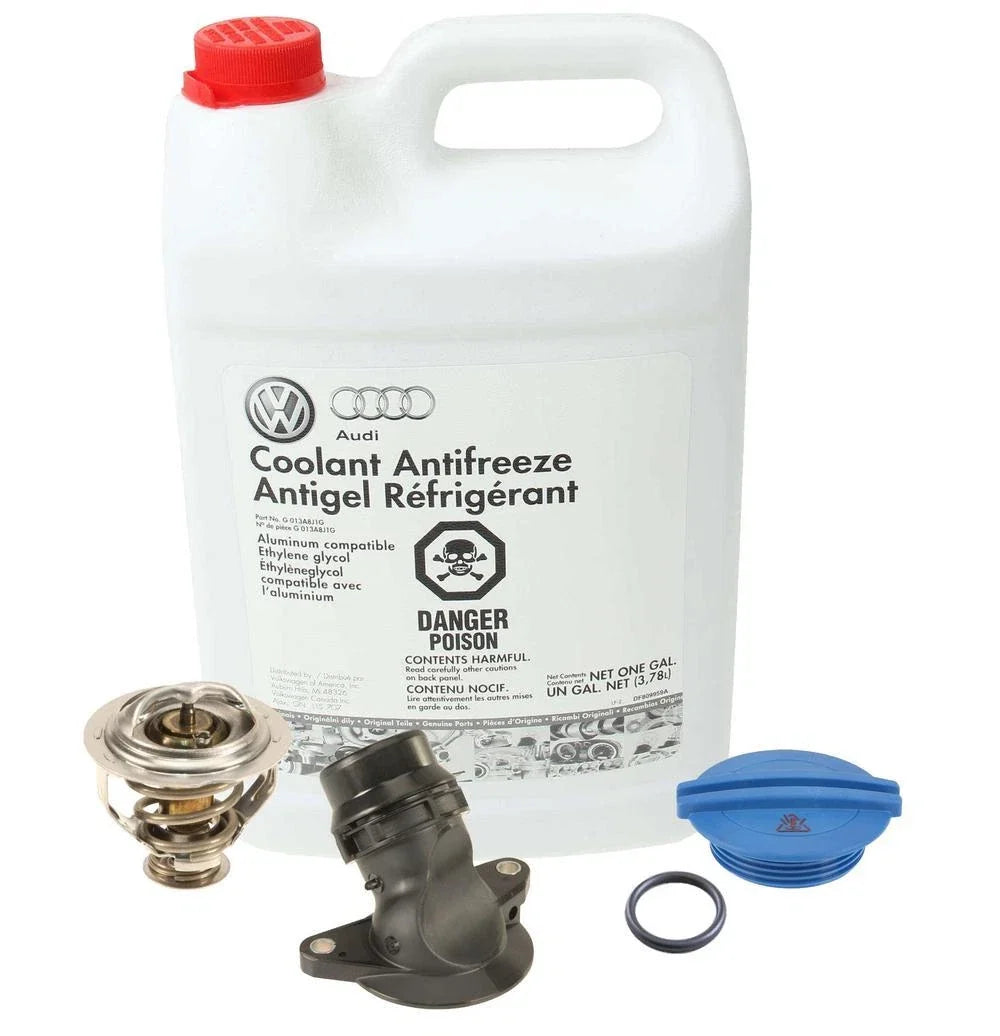 Coolant Thermostat Housing Kit for Audi A3 A4 A5 Quattro VW CC Passat (2006–2016)