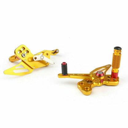 Rearsets Footpeg Pedals - Aluminum Gold T9 for Kawasaki Z125 Pro 2016-2019