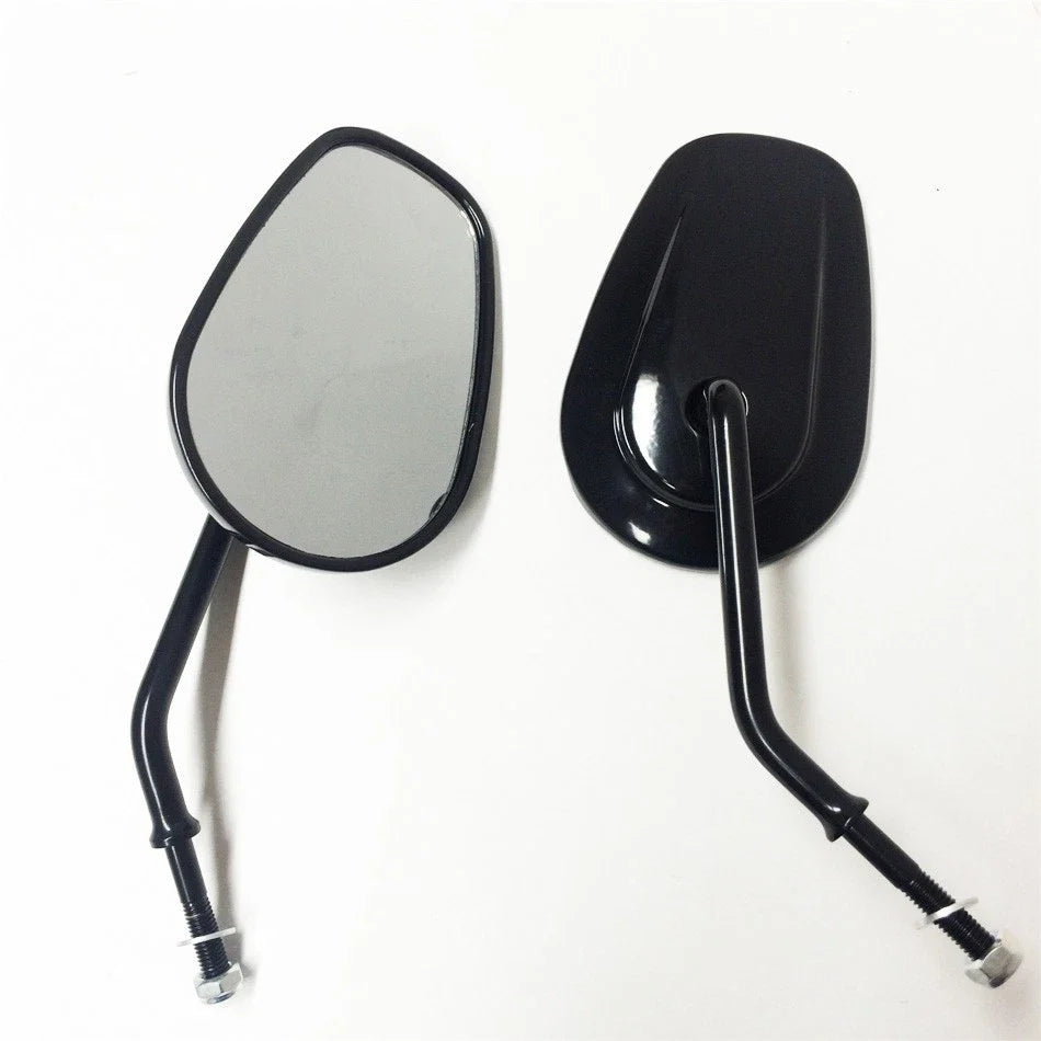 Rearview Mirrors Black for Harley Davidson FLSTC FXDB DYNA FXDF (8mm)
