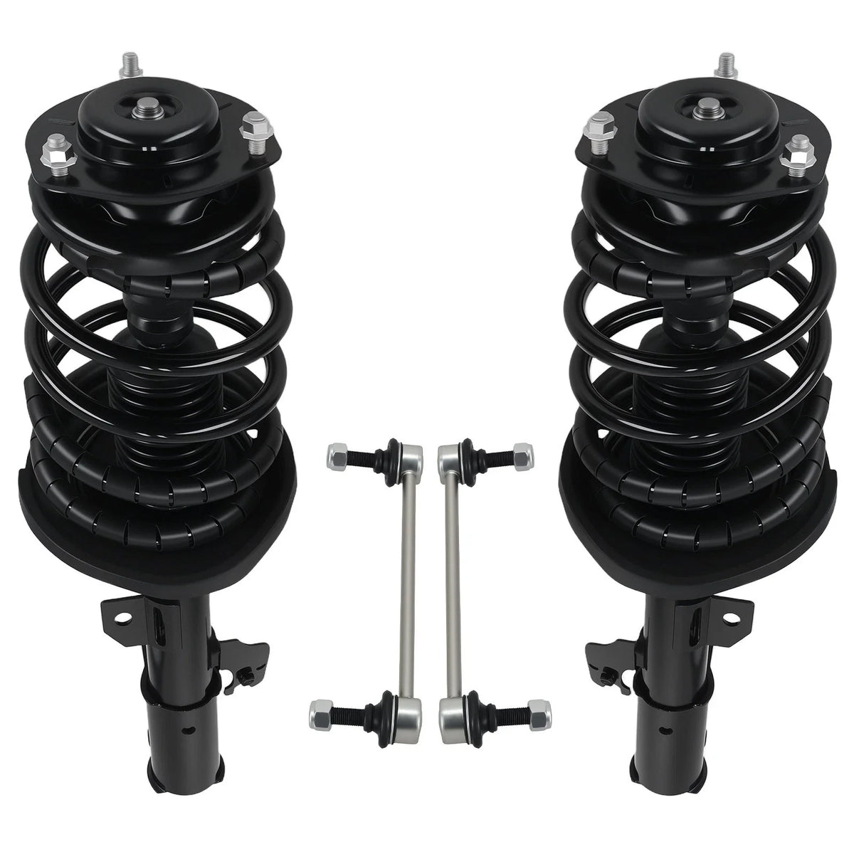 Front Struts w/ Coil Spring Assembly & Sway Bars for Toyota Camry 2007-2011