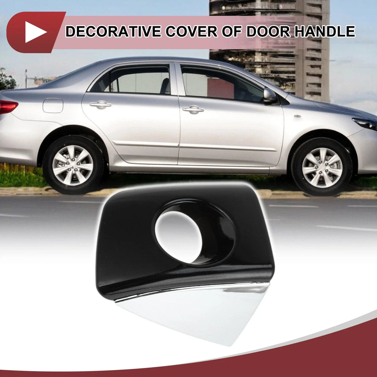 Front Left Door Handle for Audi A6 C7 (2011–2018) 4H1837879 Black ABS