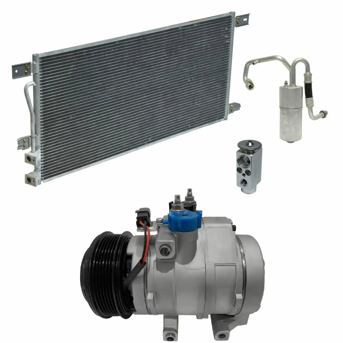 AC Compressor Kit With Condenser for Ford F-450 Super Duty (2008–2008)