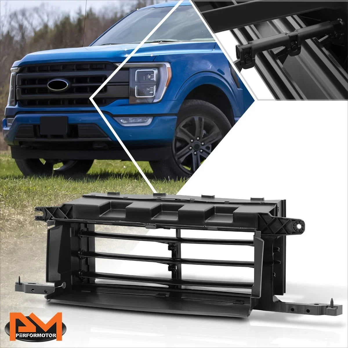 Radiator Shutter Assembly (Active) for Ford F-150 2021-2023