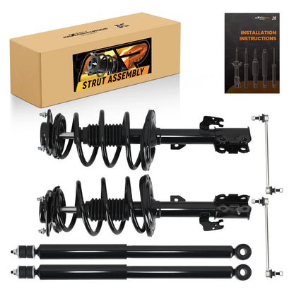 Rear Shocks and Front Struts w/ Springs for Toyota Sienna 2011-2014