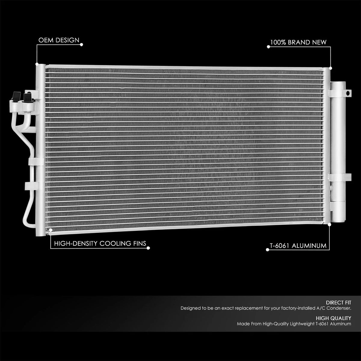 A/C Condenser for Genesis Coupe 2.0L (2010–2012) HY3030147