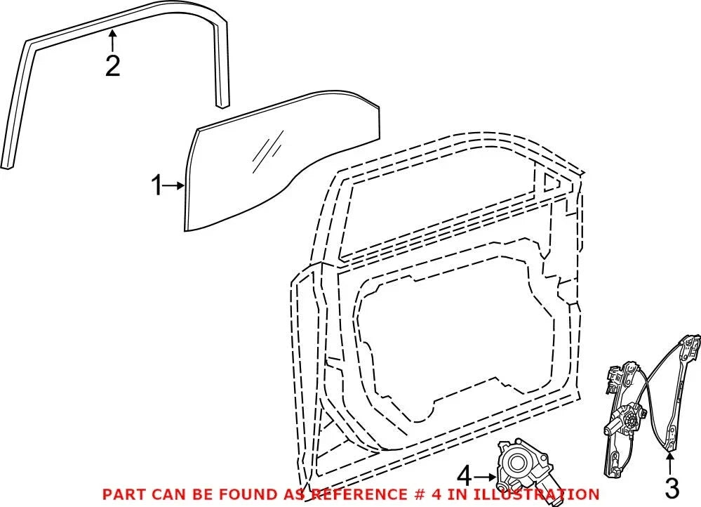 Genuine OEM Front Driver Left Window Motor for Chrysler Charger Dodge (2006–2021)
