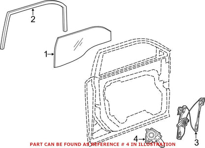 Genuine OEM Front Driver Left Window Motor for Chrysler Charger Dodge (2006–2021)