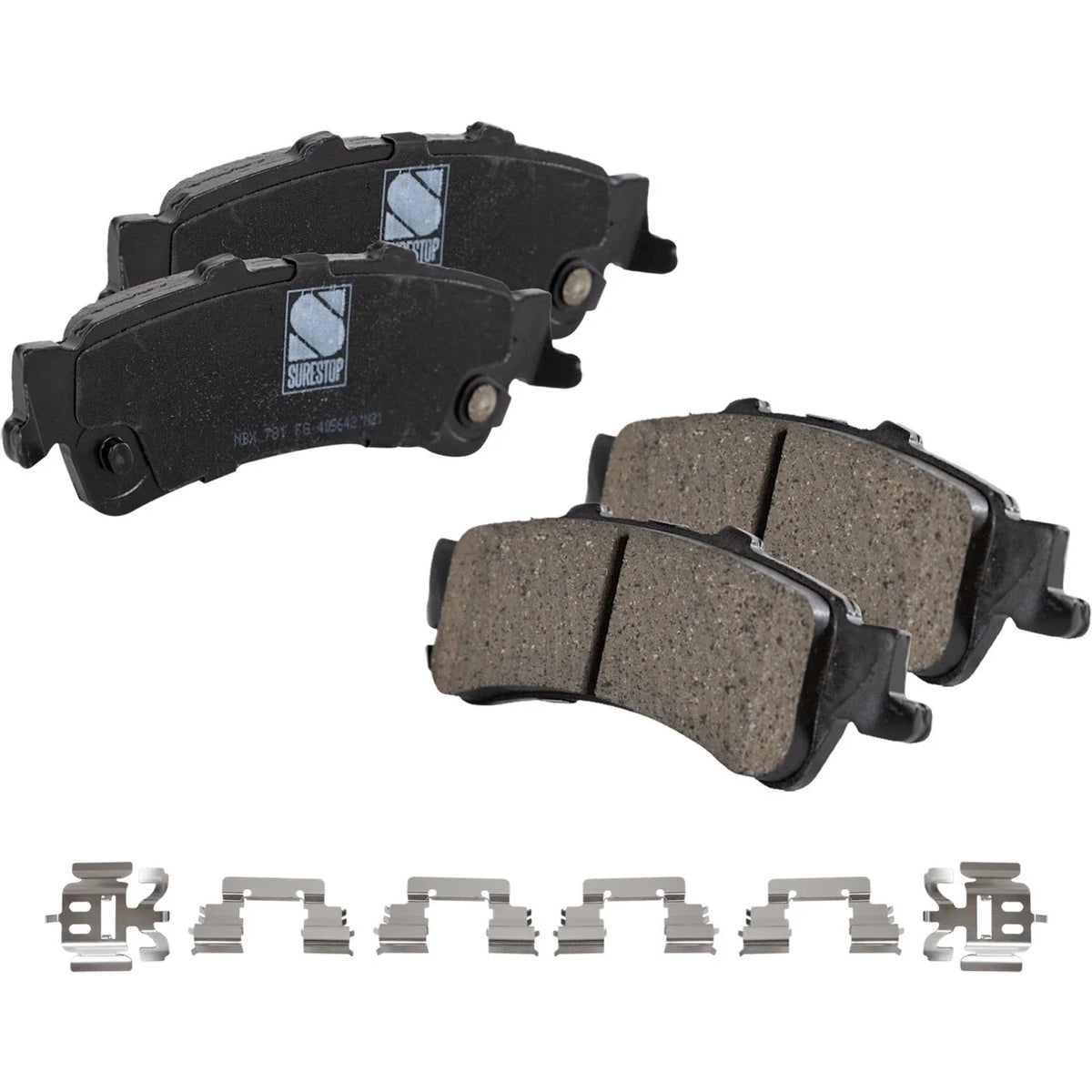 4 Brake Pads for Cadillac DeVille DTS 2000 to 2005