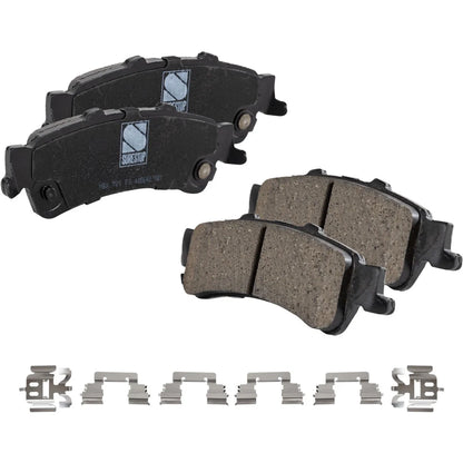 4 Brake Pads for Cadillac DeVille DTS 2000 to 2005