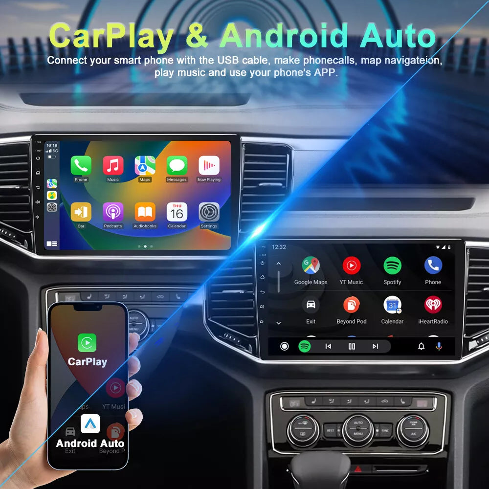 Wireless 9'' Head Unit with Carplay & Android Auto for Renault Clio 2013-2016