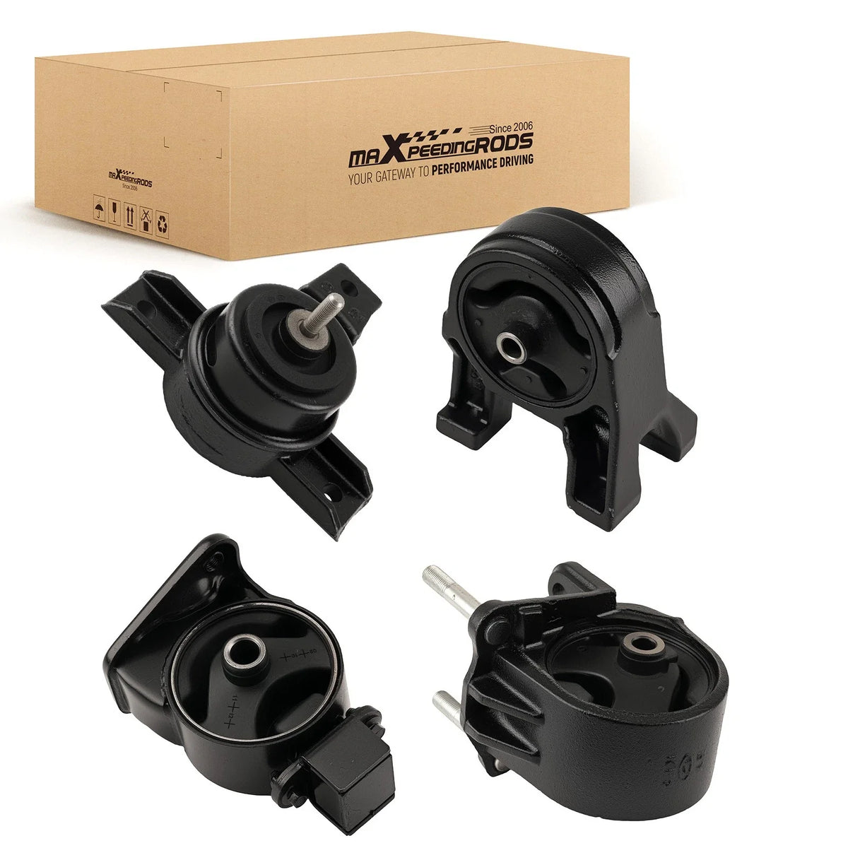 Set of 4 Engine & Transmission Mounts for Hyundai Santa Fe (2010–2012)