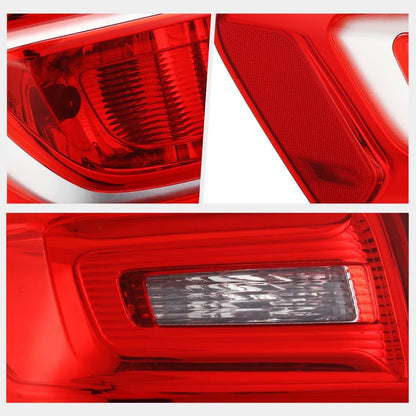 Left Side Tail Light with Red/Clear Lens for 2016-2017 Chevy Equinox