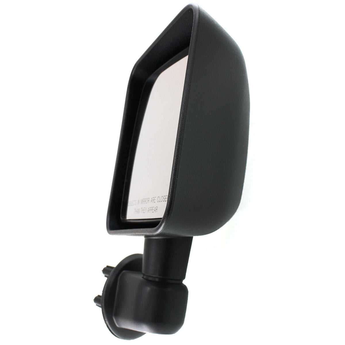 Manual Mirror Pair in Textured Black for Jeep Wrangler 2007–2008