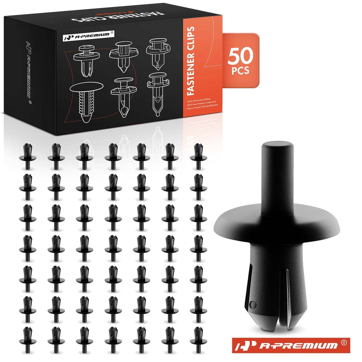 Set of 50 Nylon Expanding Rivet Clips for GM Vehicles