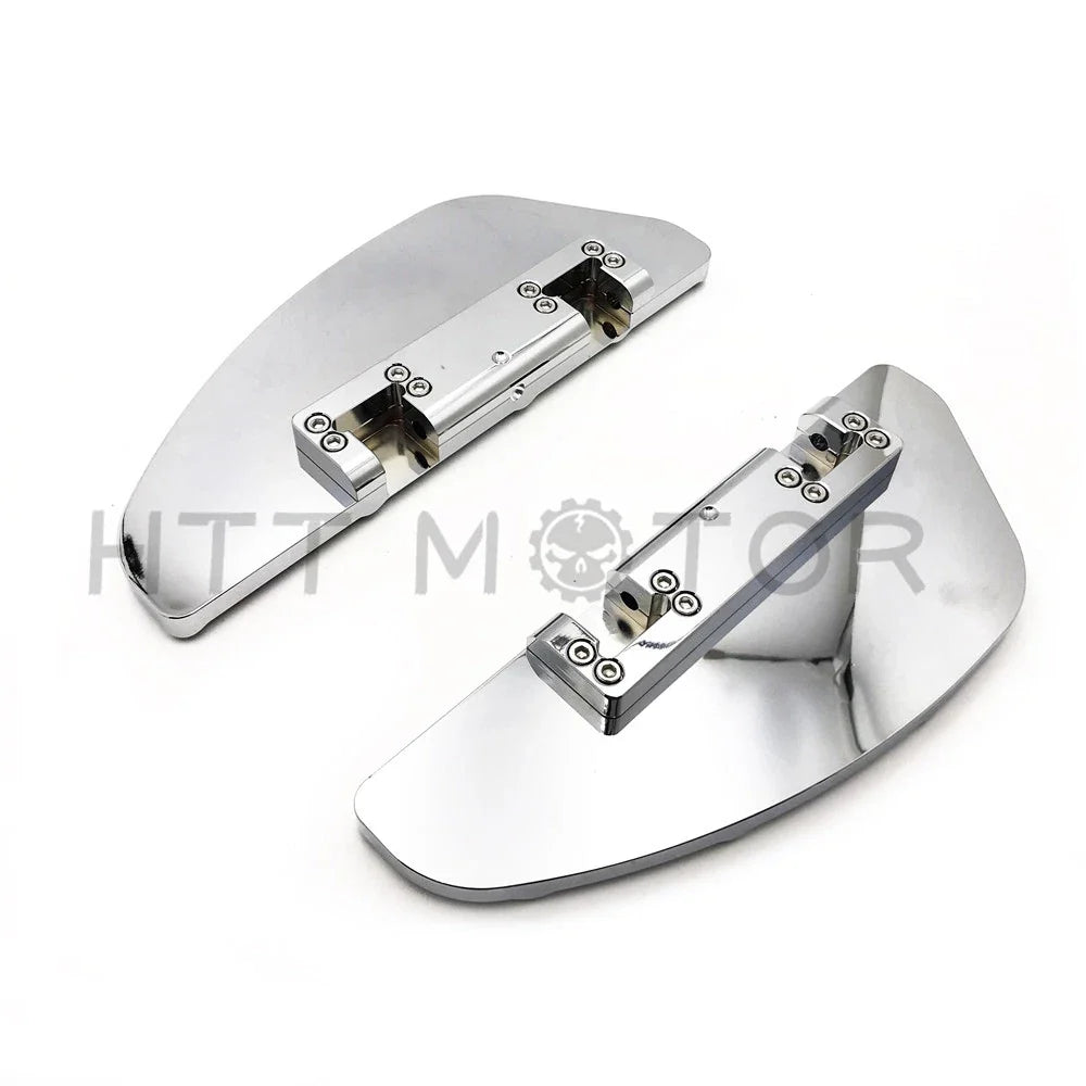 Chrome Passenger Floor Board Set for Harley Models 1993–2018