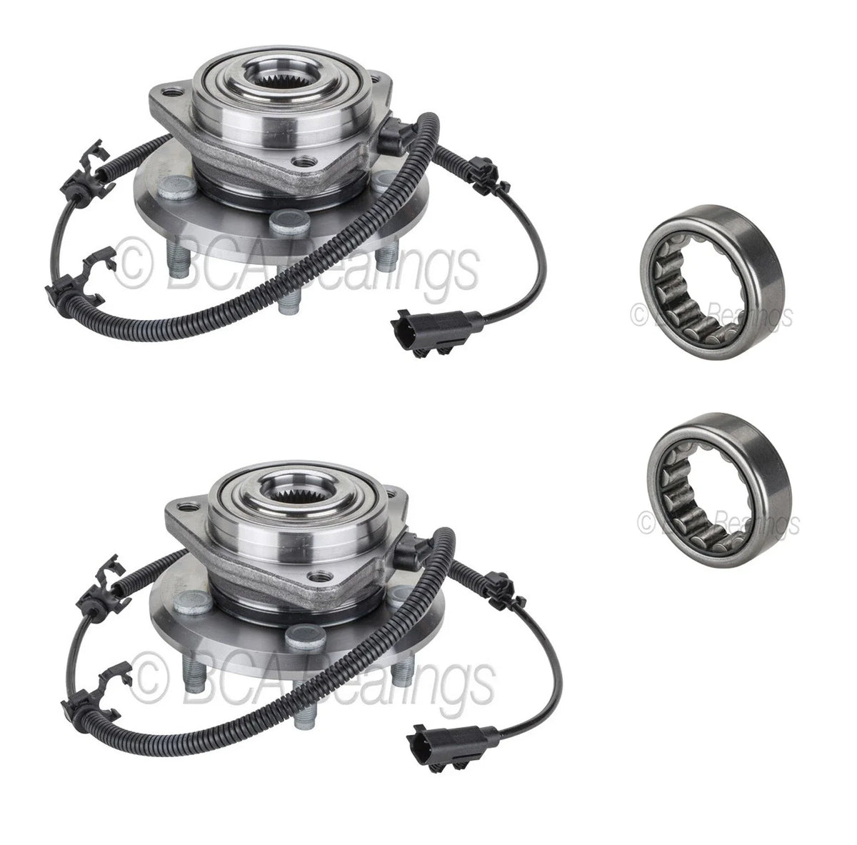 BCA Front Wheel Bearing and Hub Assemblies Set for Dodge Nitro (2007–2011)