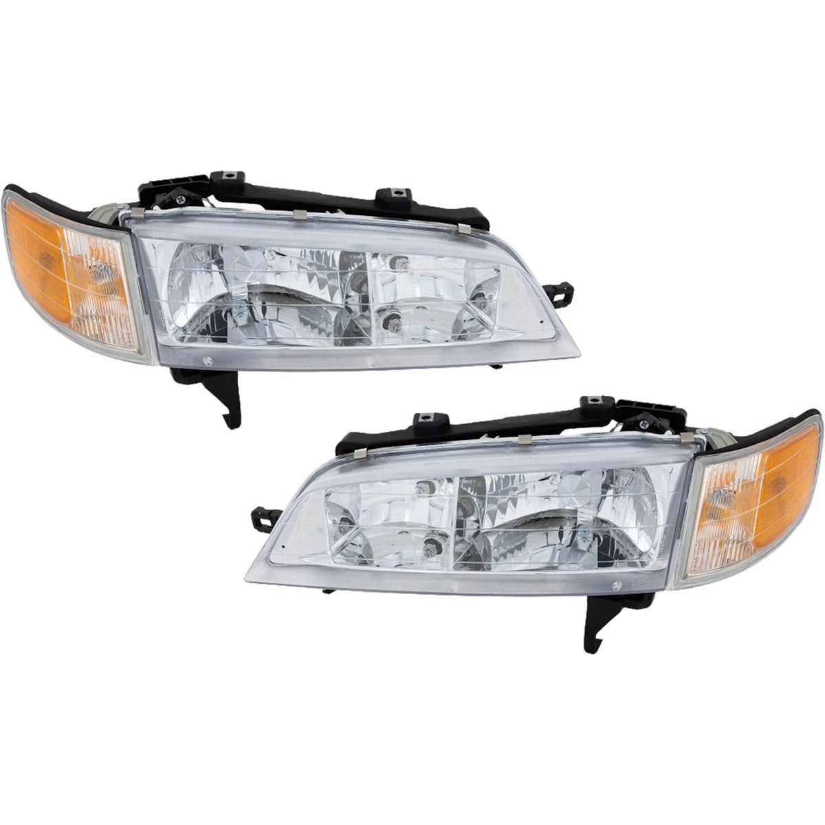 Set of 2 Halogen Headlights with Bulbs for Honda Accord (1994–1997)