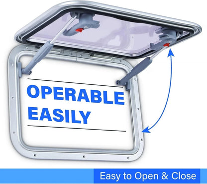 Marine Access Hatch - Anodized Aluminum 20.5" x 15.4