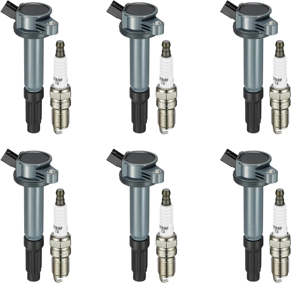 6X Ignition Coils & 6 Iridium Spark Plugs for Ford Escape Fusion (2001–2020)