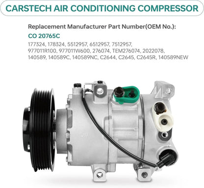 AC Compressor for Kia Rio (2012–2015) & Hyundai Accent (2012–2016) CO 20765C