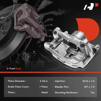 Brake Caliper Front Right for Nissan Rogue Select 2014-2015