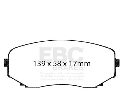 Brake Pad Set Front for Mazda CX-9 (2007–2023) KF179PK