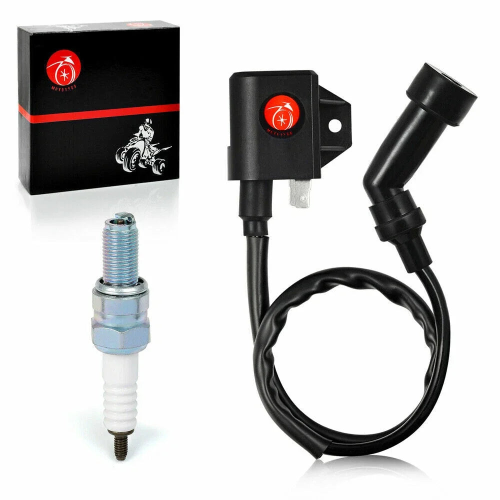 Ignition Coil & Spark Plug with Cap for Arctic Cat 400 4X4 LE (2003–2007)