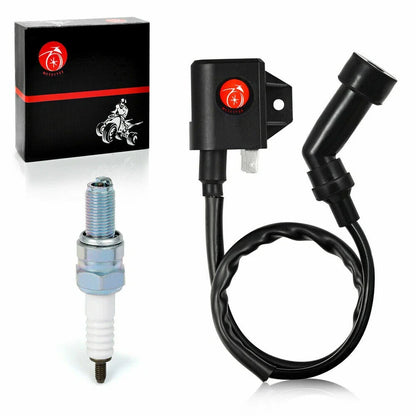 Ignition Coil & Spark Plug with Cap for Arctic Cat 400 4X4 LE (2003–2007)