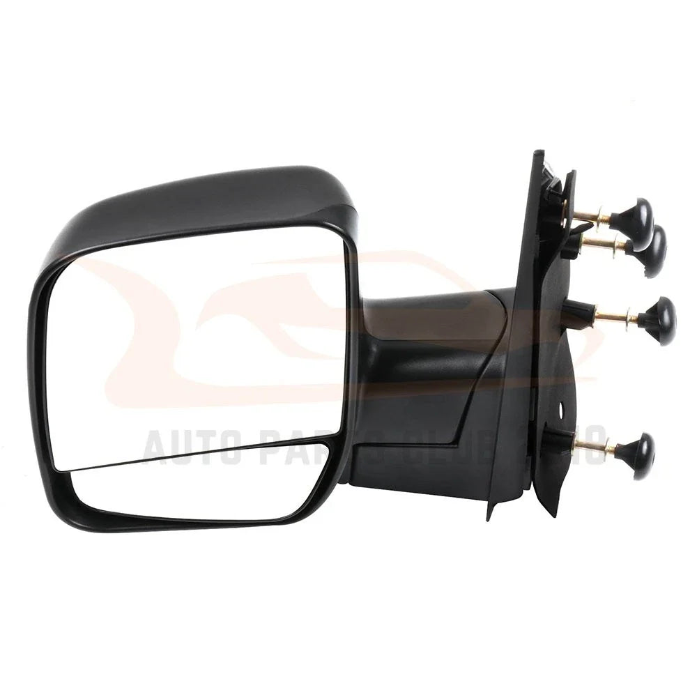 Black Manual Folding Mirror Pair for Ford Econoline (2003–2014)