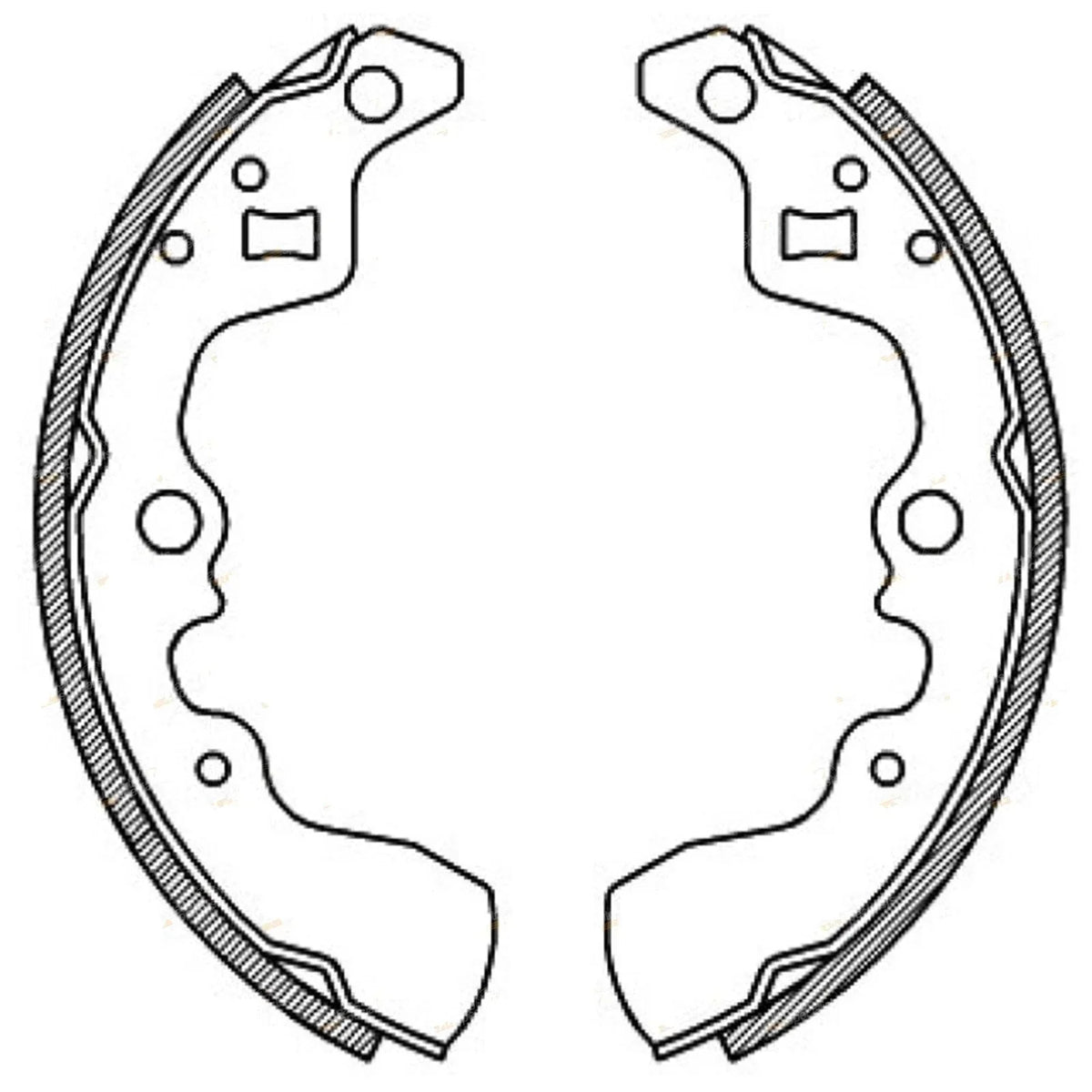 Rear Brake Shoe Kit for Suzuki Swift (1985-2000)