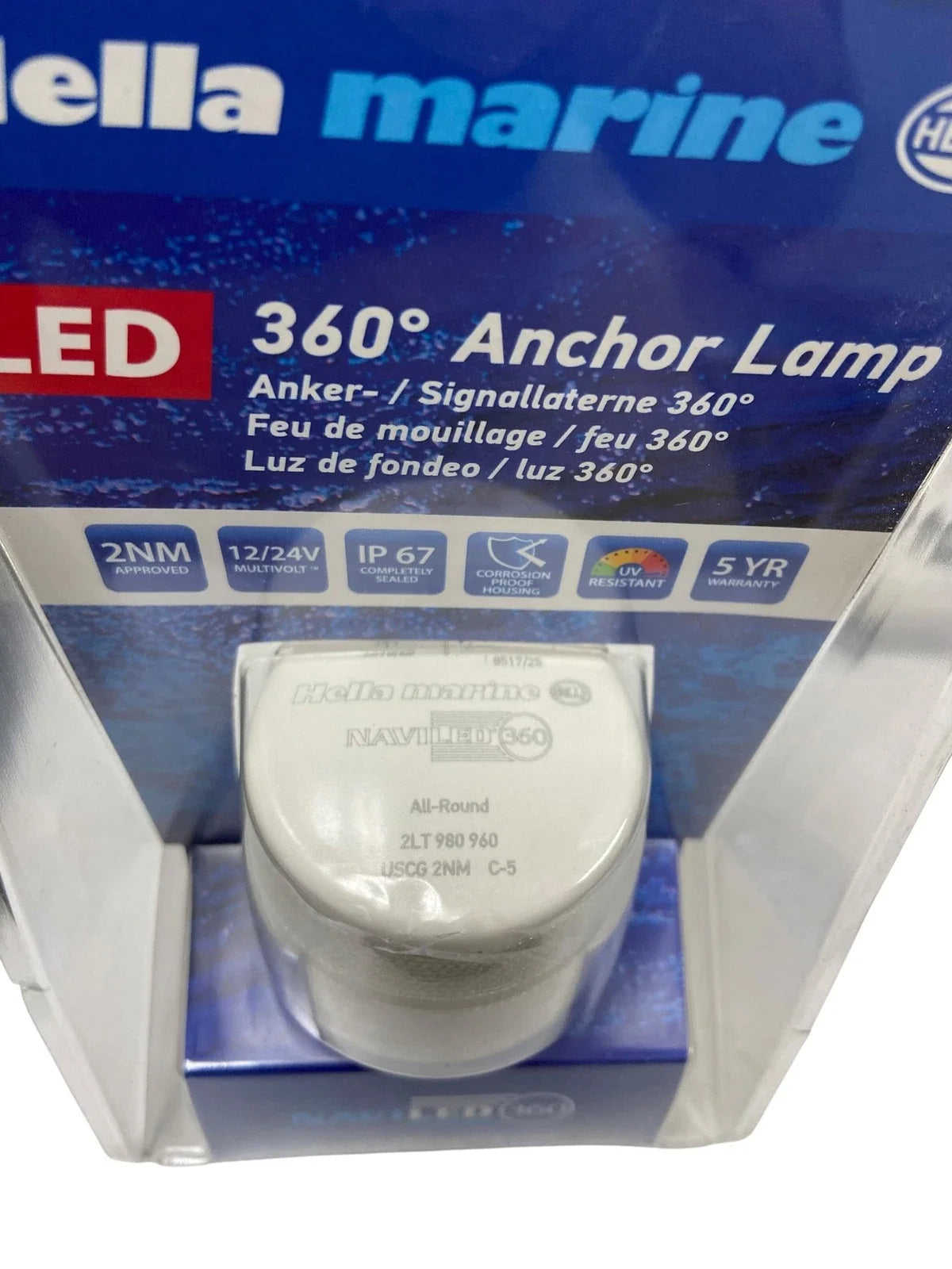 Hella Marine Naviled 360 Navigation/Anchor Lamp for Marine (LED, 2nm)