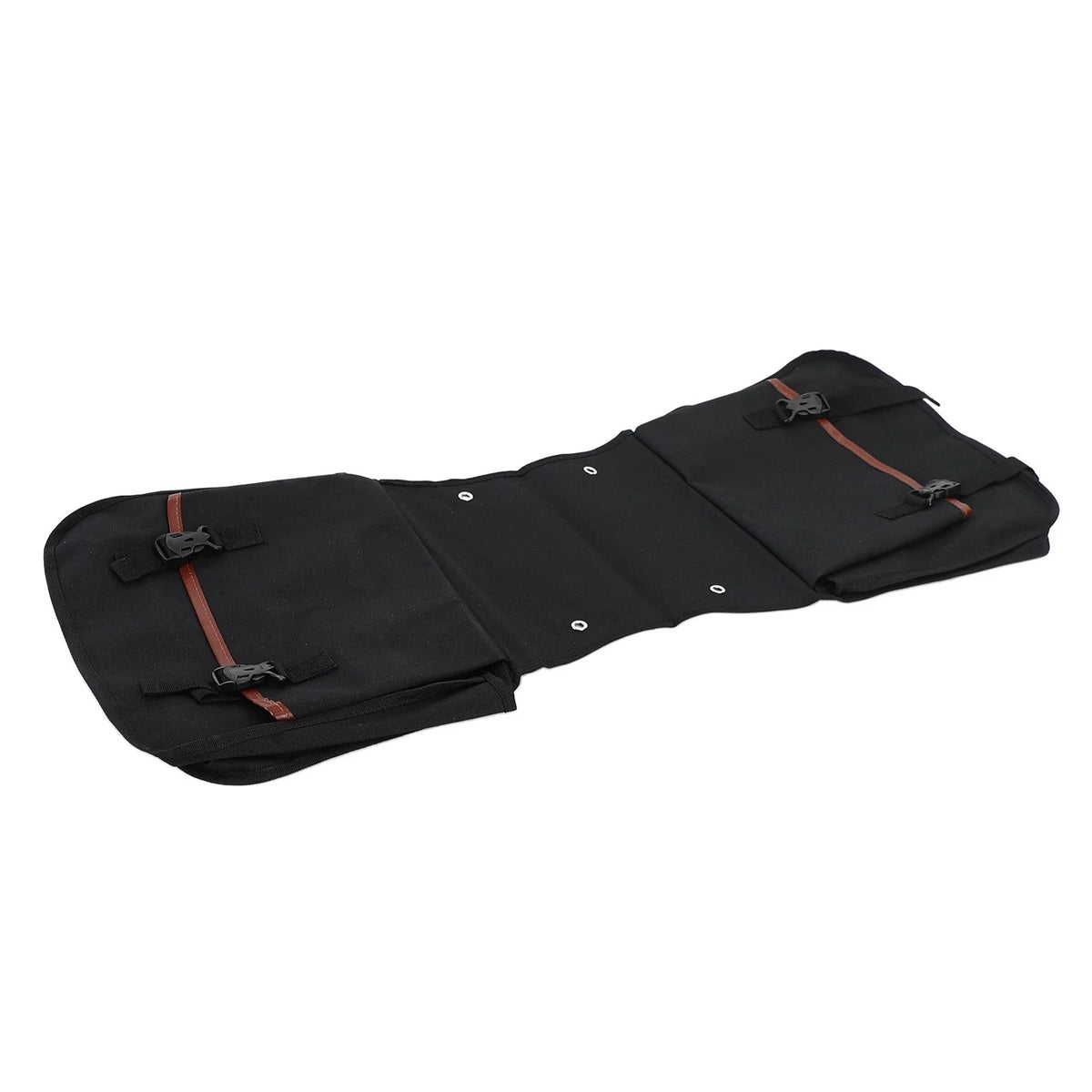Motorcycle Saddle Bag - Waterproof, Universal Fit, Black Color