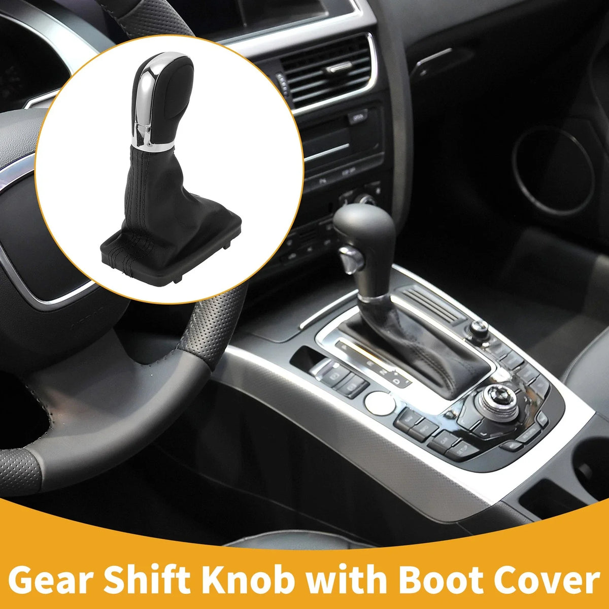 Automatic Gear Shifter Knob with Cover for Volkswagen Tiguan (2012–2015)